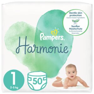 Памперси Pampers Harmonie 1 Новородено (2-5 кг.) – 50 броя