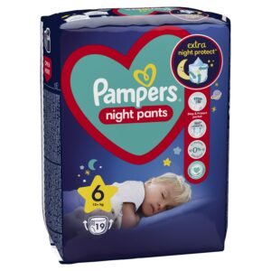 Нощни гащички Pampers Night Pants 6 (15+ кг.) – 19 броя