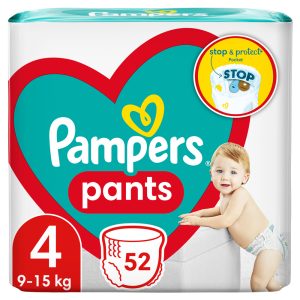 Гащички Pampers Pants 4 JP (9-15 кг.) – 52 броя
