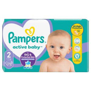 Памперси Pampers Active Baby 2 (4-8 кг.) – 72 броя