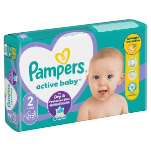 Памперси Pampers Active Baby 2 (4-8 кг.) – 72 броя