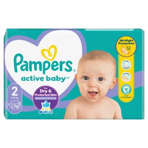 Памперси Pampers Active Baby 2 (4-8 кг.) – 76 броя