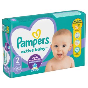 Памперси Pampers Active Baby 2 (4-8 кг.) – 76 броя