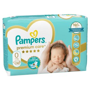 Памперси Pampers Premium Care 0 – 30 броя
