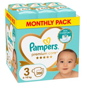 Памперси Pampers Premium Care 3 XXL Box (6-10кг.) – 200 броя