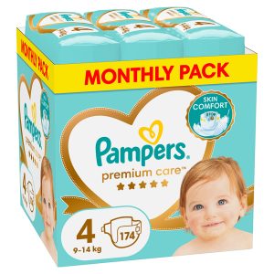 Памперси Pampers Premium Care 4 XXL Box (9-14кг.) – 174 броя