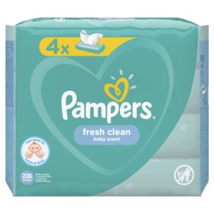 Мокри кърпички Pampers Fresh Clean – 4×52 броя