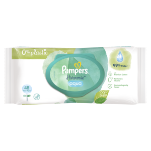 Мокри кърпички Pampers Harmonie Aqua – 48 броя