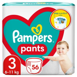 Гащички Pampers Pants 3 (6-11 кг.) – 56 броя