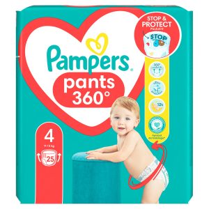 Гащички Pampers Pants 4 (9-15 кг.) – 25 броя