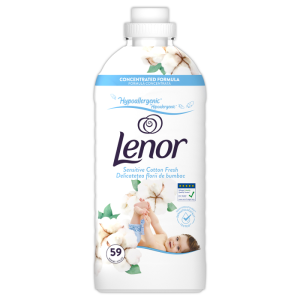 Омекотител за бебешки дрехи Lenor Sensitive - 59 пранета