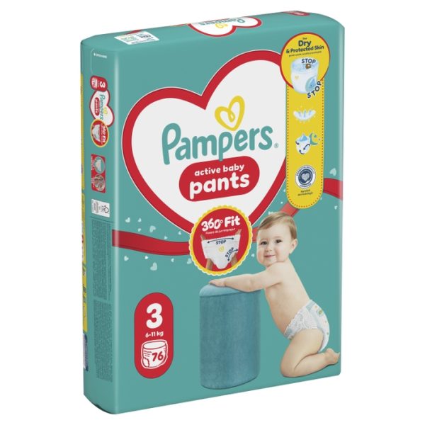 Гащички Pampers Pants 3 (6-11 кг.) – 76 броя