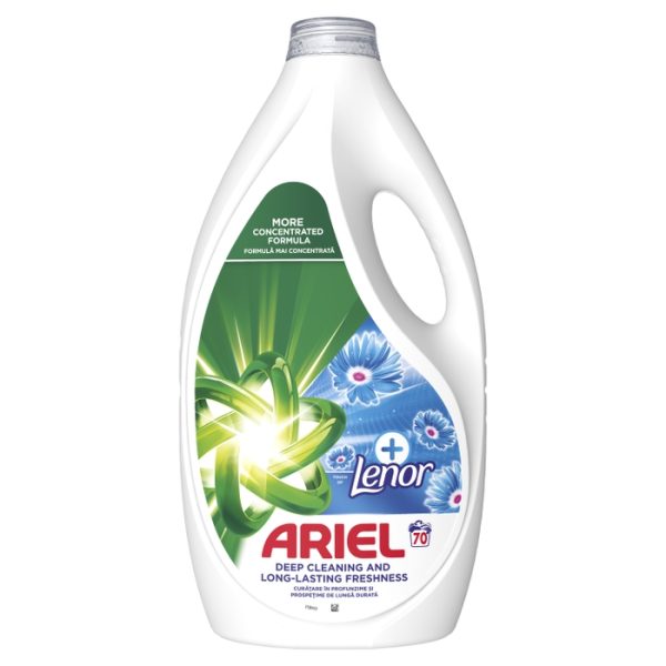 Течен перилен препарат Ariel с Lenor – 70 пранета