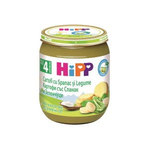 Био Пюре HiPP Картофи със спанак и зеленчуци 125 гр. – 4+ месеца
