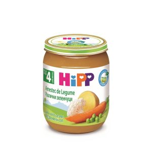 Био Пюре HiPP Различни зеленчуци 125 гр. – 4+ месеца