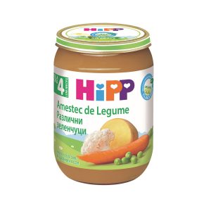 Био Пюре HiPP Различни зеленчуци 190 гр. – 4+ месеца