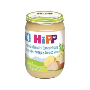 Био Пюре HiPP Картофи с копър и заешко месо 190 гр. – 4+ месеца