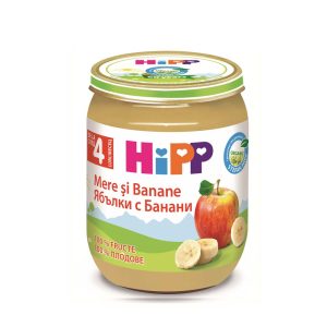 Био Пюре HiPP Ябълка с банан 125 гр. – 4+ месеца