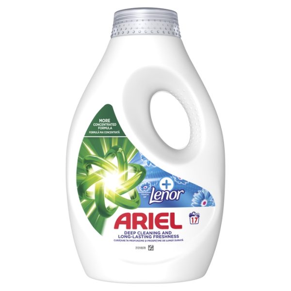 Течен перилен препарат Ariel с Lenor – 17 пранета