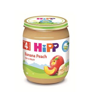 Био Пюре HiPP Праскови и банани 125 гр. – 4+ месеца