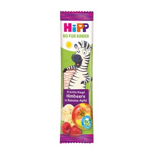 HiPP Био плодов бар Зебра – малина с банан и ябълка – 12+ месеца