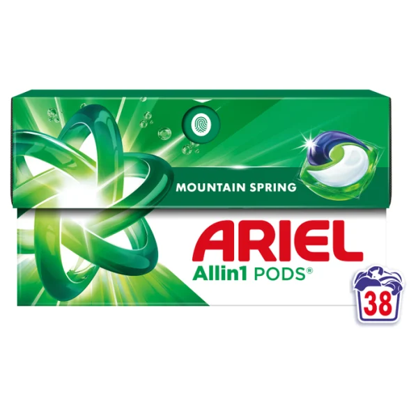 Ariel All in 1 Капсули за пране Mountain Spring – 38 броя