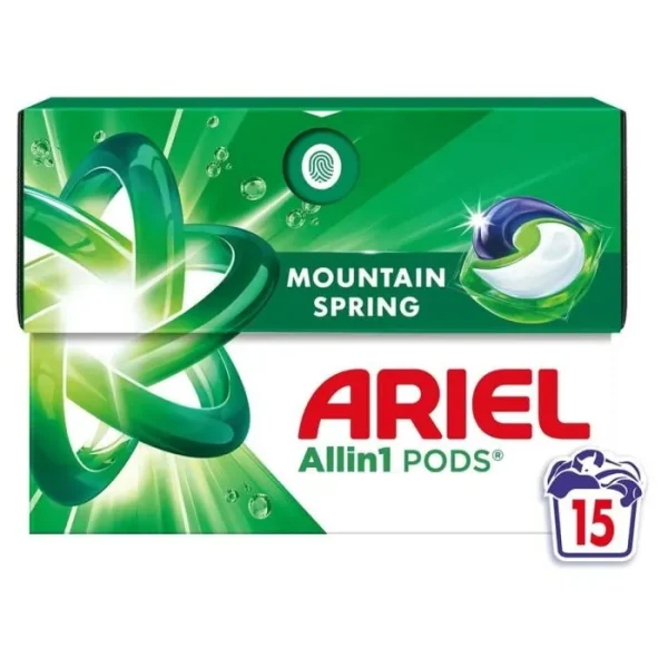 Ariel All in 1 Капсули за пране Mountain Spring – 15 броя