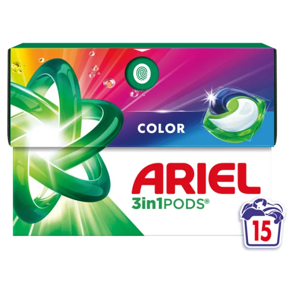 Ariel All in 1 Капсули за цветно пране Color – 15 броя