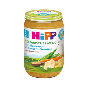 Био Пюре HiPP Макарони, сирене и зеленчуци 220 гр. – 8+ месеца
