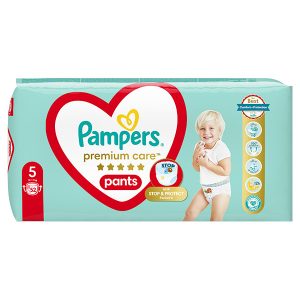 Гащички Pampers Premium Care Pants 5 (12-17кг.) – 52 броя