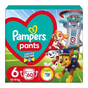 Гащички Pampers Pants Paw Patrol 6 (14-19 кг.) – 60 броя