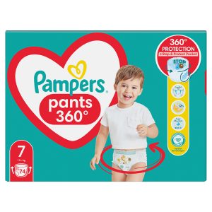 Гащички Pampers Pants 7 MB (17+ кг.) – 74 броя