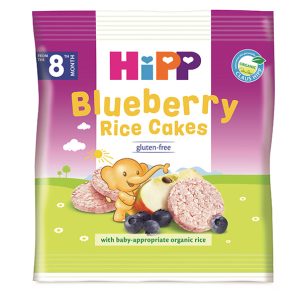 HiPP Био Оризови бисквити с боровинки – 30 гр.