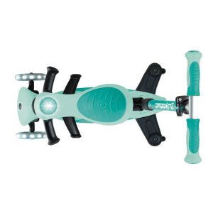 Тротинетка 5 в 1 GLOBBER GO UP DELUXE LIGHTS 360° – ментово зелена