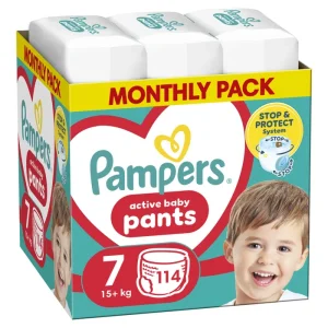 Гащички Pampers Pants 7 (15+ кг.) – 114 броя