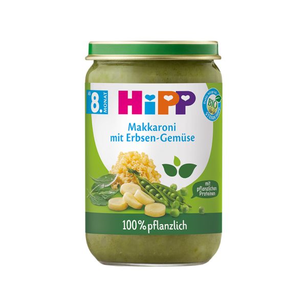 Био Пюре HiPP Яхния от макарони с грах 220 гр. – 8+ месеца