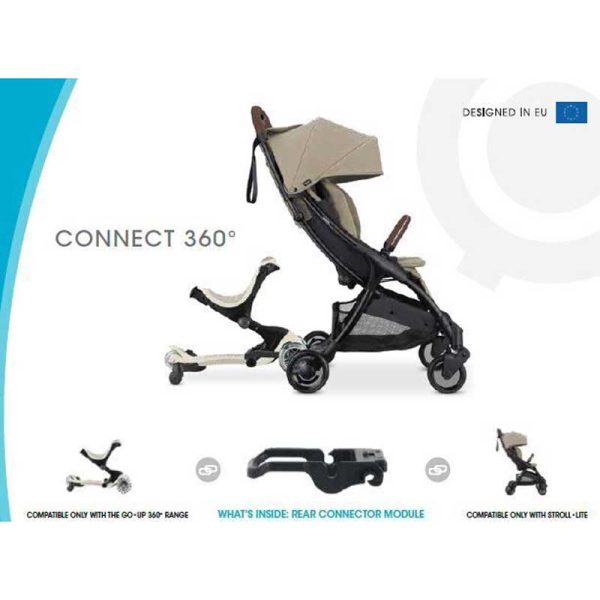 Сгъваема бебешка количка GLOBBER STROLL LITE – пастелно розова
