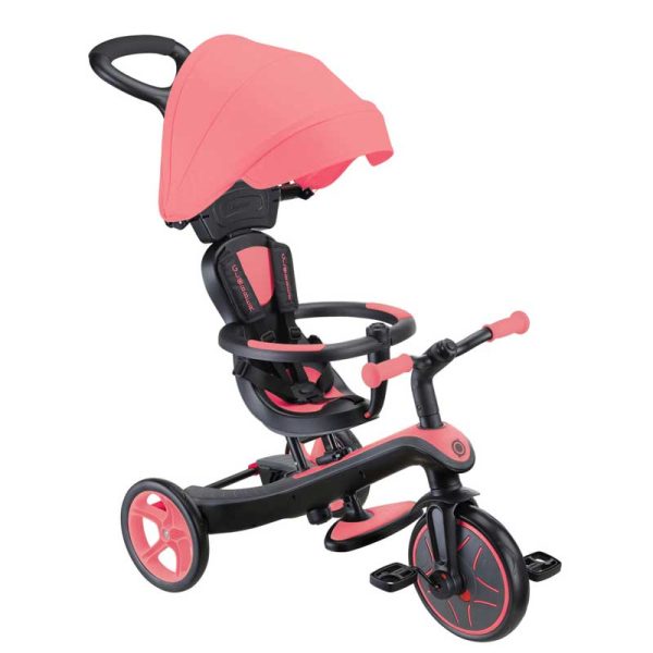 Триколка 4 в 1 GLOBBER EXPLORER TRIKE със сенник – розова