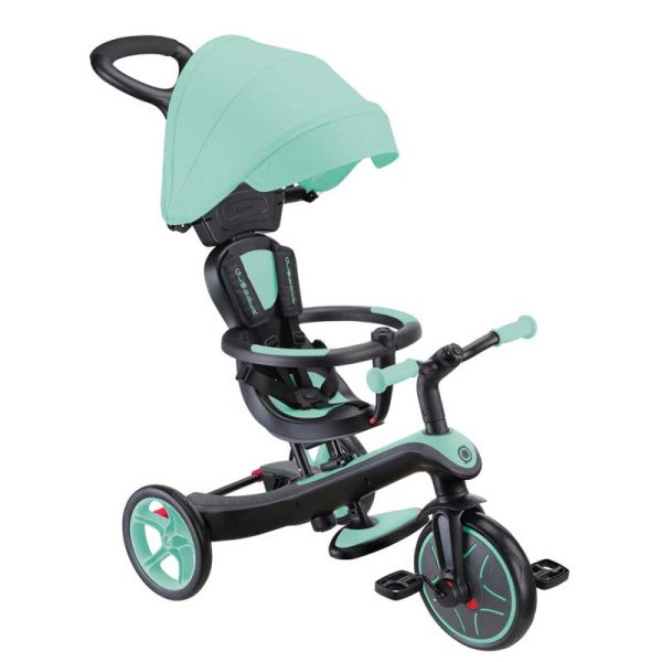 Триколка 4 в 1 GLOBBER EXPLORER TRIKE със сенник – ментово зелена