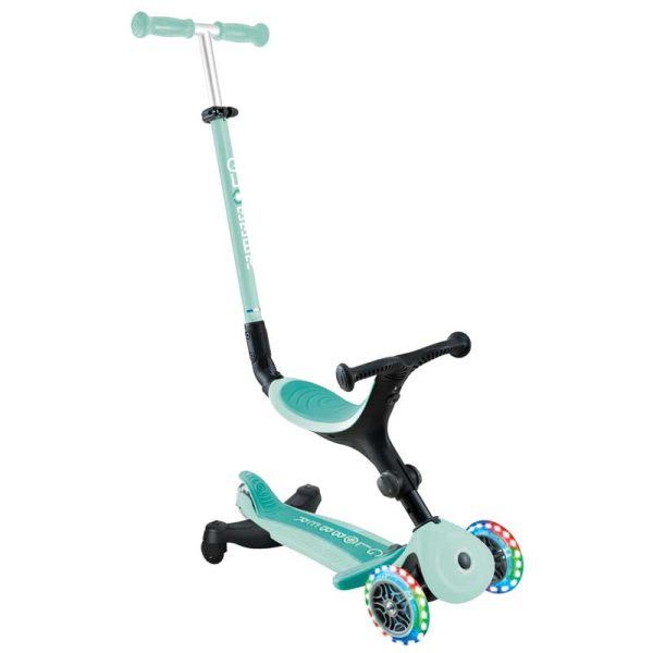 Сгъваема тротинетка 5 в 1 GLOBBER GO UP ACTIVE LIGHTS 360° – ментова