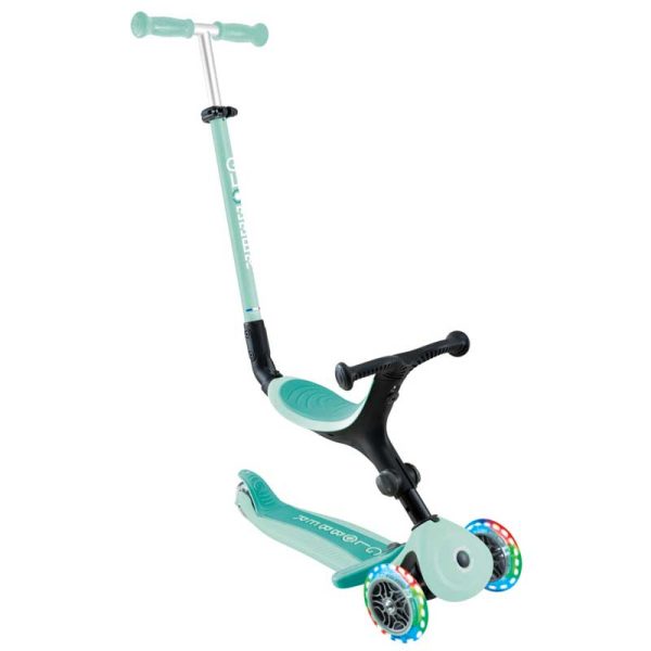 Тротинетка Globber 5в1 Go Up Active Lights с родителски контрол – ментова