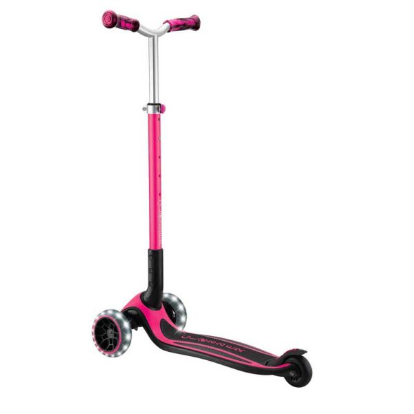 Сгъваема тротинетка за деца над 4 години GLOBBER ACE LIGHTS, розова