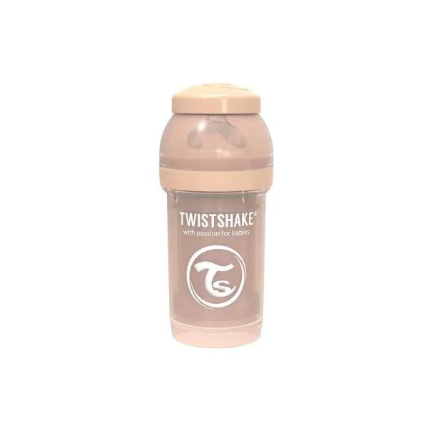 Бебешко шише против колики Twistshake 180 мл – бежово