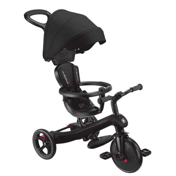 Триколка 4 в 1 GLOBBER EXPLORER TRIKE със сенник – черна