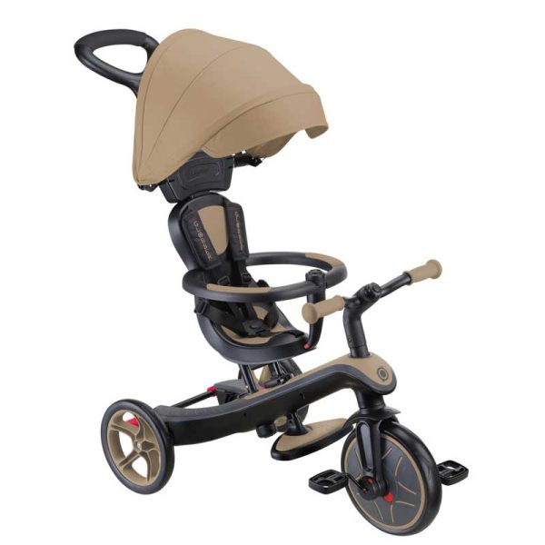 Триколка 4 в 1 GLOBBER EXPLORER TRIKE със сенник – бежов цвят
