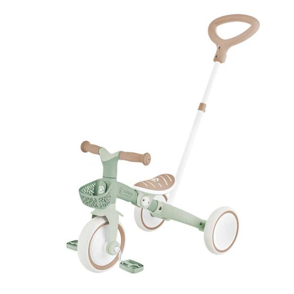 Триколка с родителски контрол 3 в 1 GLOBBER LEARNING TRIKE PLUS ECOLOGIC – мента