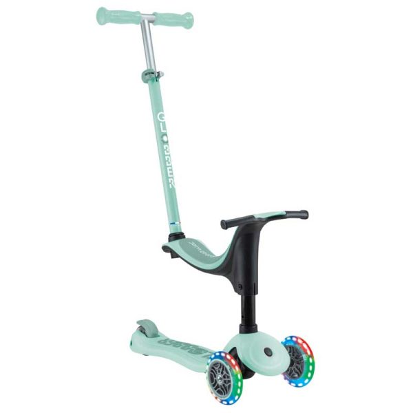 Тротинетка със седалка 4 в 1 GLOBBER GO UP SPORTY LIGHT – ментово зелена