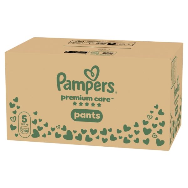 Гащички Pampers Premium Care Pants 5 (12-17кг.) – 108 броя
