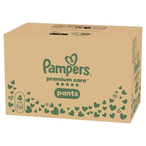 Гащички Pampers Premium Care Pants 4 (9-15кг.) – 124 броя