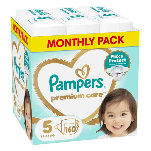 Памперси Pampers Premium Care 5 (11-16кг.) – 160 броя
